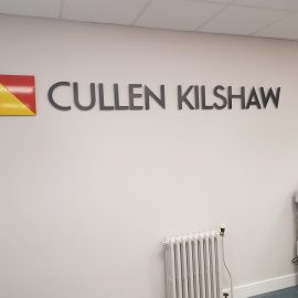 Internal Displays and Office Refurbishment, LED light pockets, internal signs, Jedburgh, Borders, Scotland