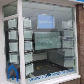 LED Light Pockets and Digital Screen TV Media Player for Estate Agents Stonehaven