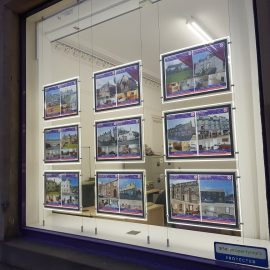 LED Estate Agents Property Displays in Galashiels Borders Scotland and North England